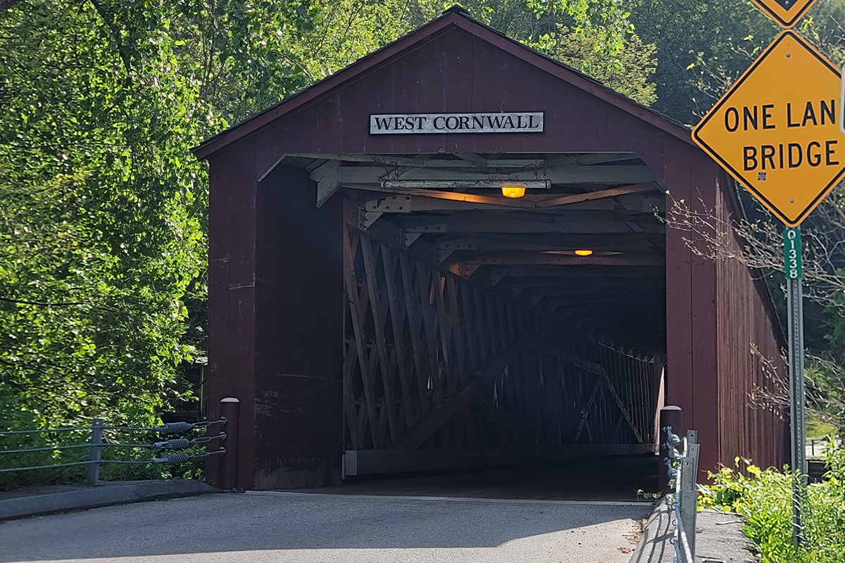 Covered bridge on the Lime Rock Epic course