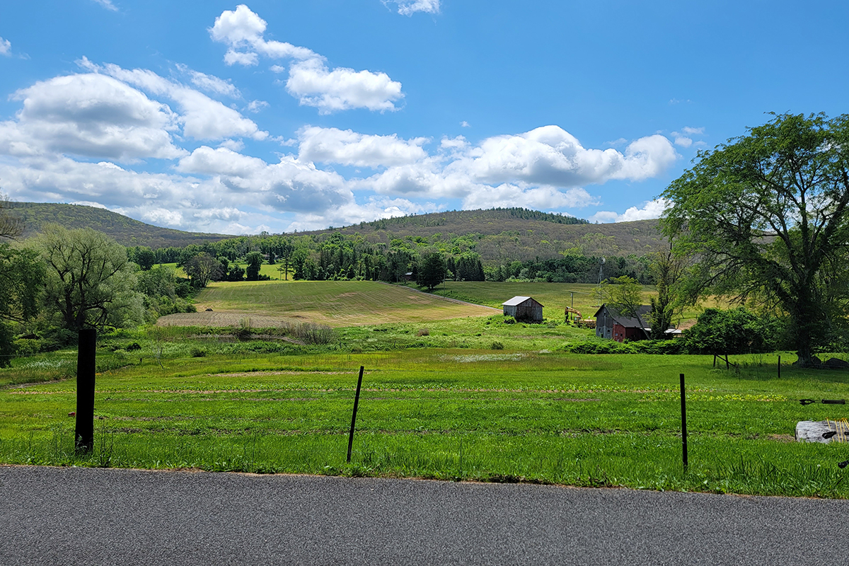Countryside view on the Lime Rock Epic course