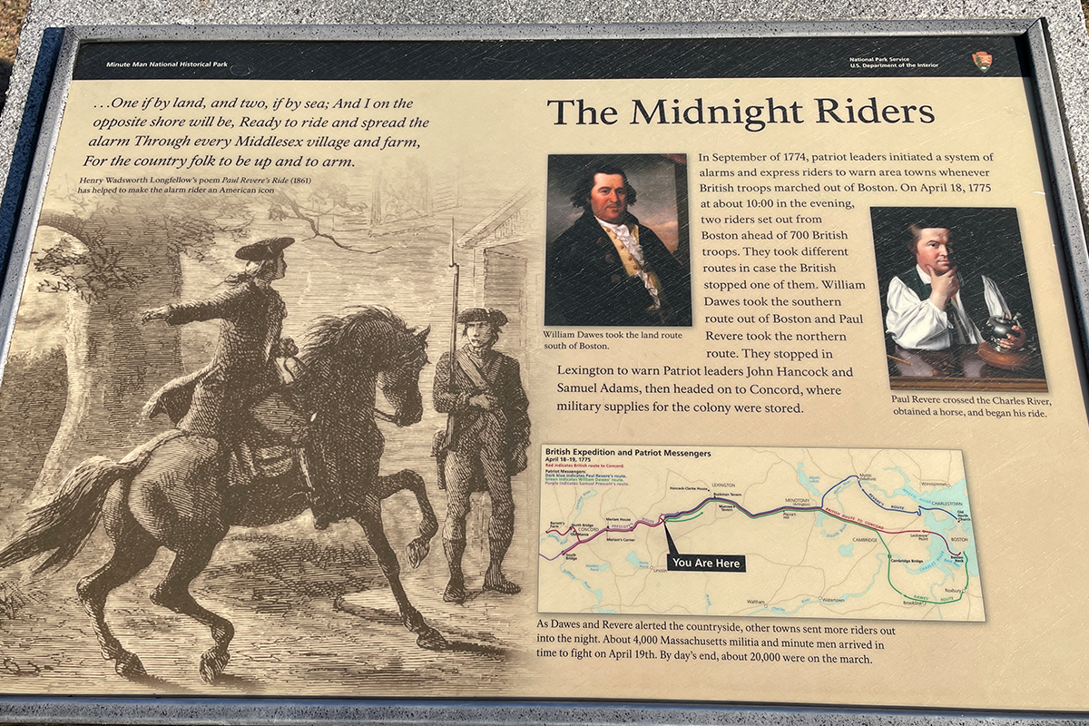 The Midnight Riders - Revere, Dawes and Prescott