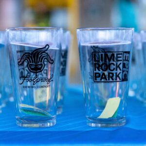 Lime Rock Park branded pint glass